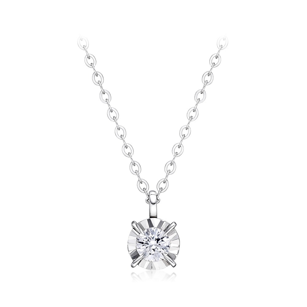 루체오 3부 다이아몬드 목걸이 DS0539N03 (메인나석 별도구매)